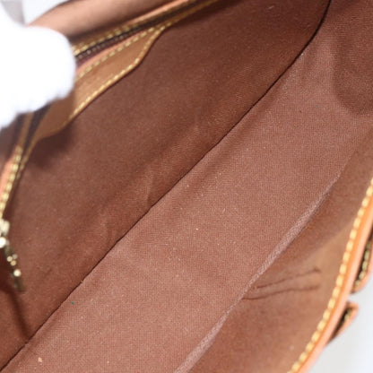 Louis Vuitton Sac Gibeciere Messenger Bag Monogram Canvas, BROWN, CANVAS, Shoulder bag