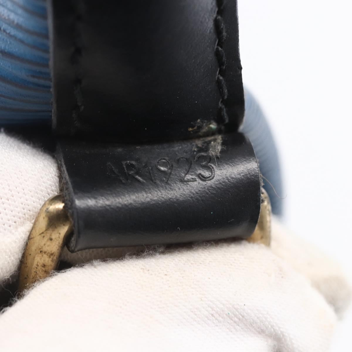 Louis Vuitton Petit Noe Handbag Epi Leather, BLUE, LEATHER, Shoulder bag