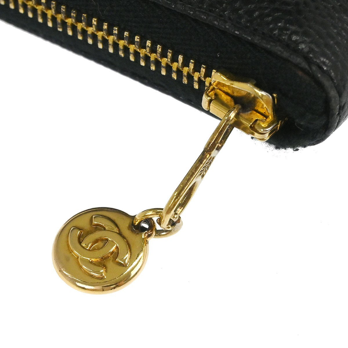 Chanel Vintage CC Wallet Caviar, BLACK, LEATHER, Wallets