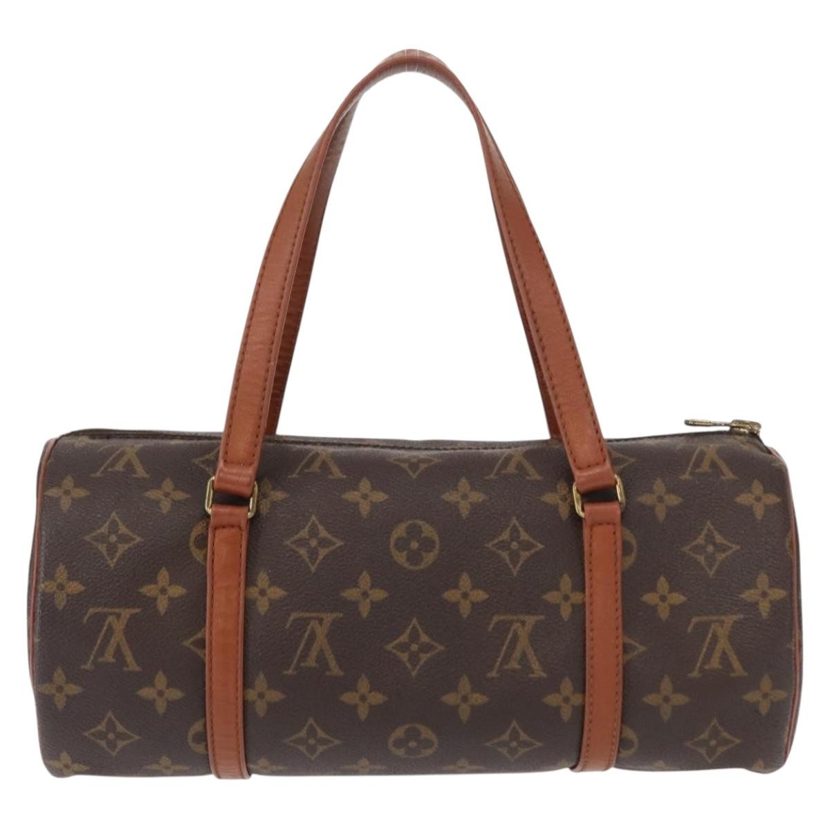 Louis Vuitton Papillon Handbag Monogram Canvas, BROWN, CANVAS, Handbag
