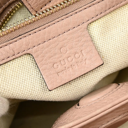 Gucci Bamboo Shopper Tote Leather, PINK, LEATHER, Handbag