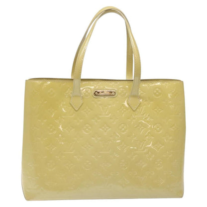 Louis Vuitton Wilshire Handbag Monogram Vernis, YELLOW, PATENT_LEATHER, Handbag