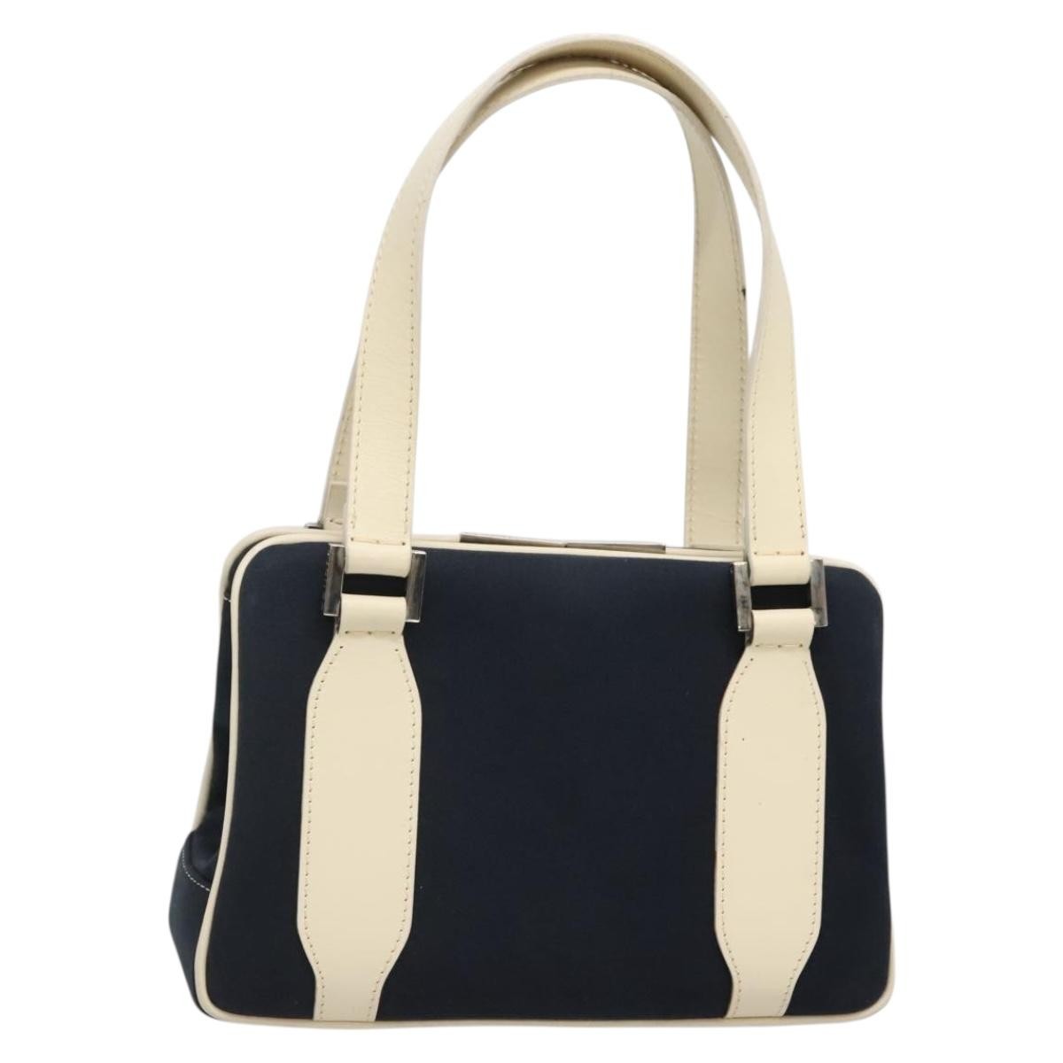Fendi Vintage Top Handle Bag PVC, NAVY, CANVAS, Handbag