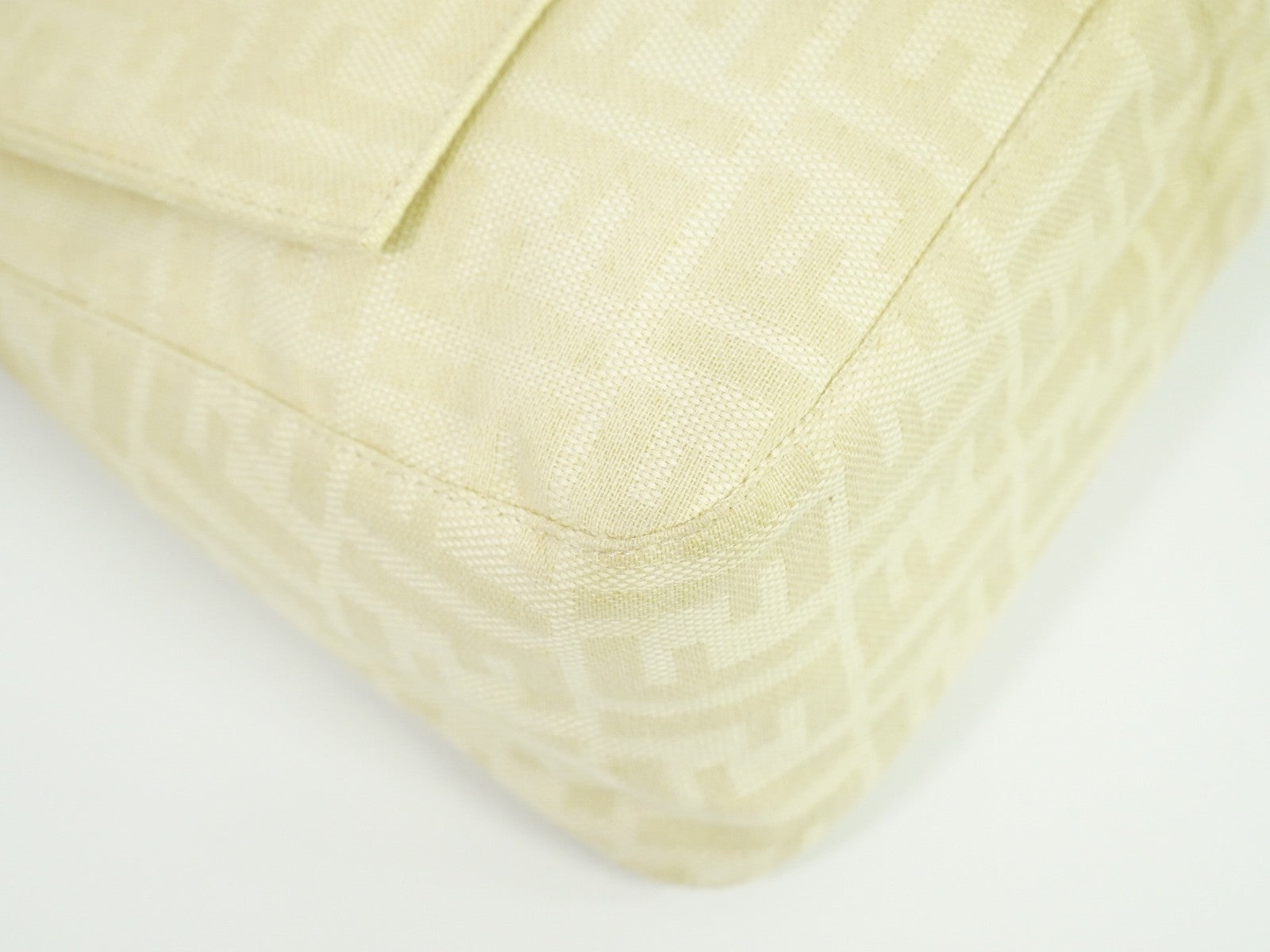 Fendi Mamma Baguette Zucca canvas, BEIGE, CANVAS, Shoulder bag