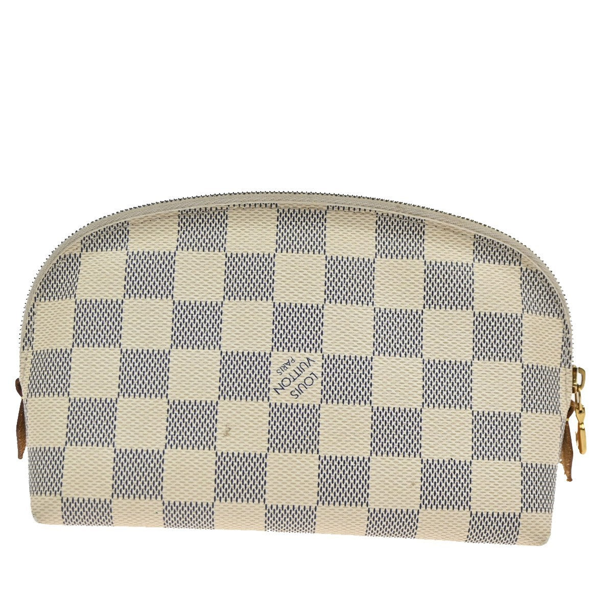 Louis Vuitton Cosmetic Pouch Damier, WHITE, CANVAS, Clutche & pouche