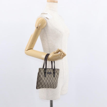 Gucci Vintage Handbag Canvas, BEIGE, PVC, Handbag
