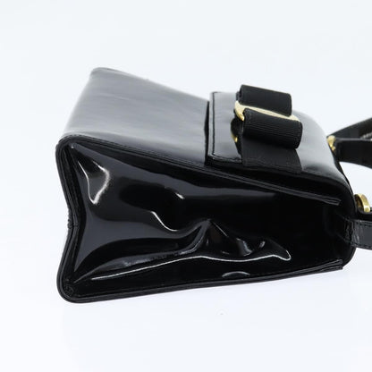 Salvatore Ferragamo Vala Handbag Patent leather, BLACK, PATENT_LEATHER, Handbag