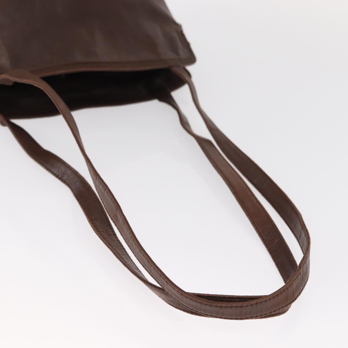 Loewe Anagram Shoulder Bag Leather, BROWN, LEATHER, Shoulder bag
