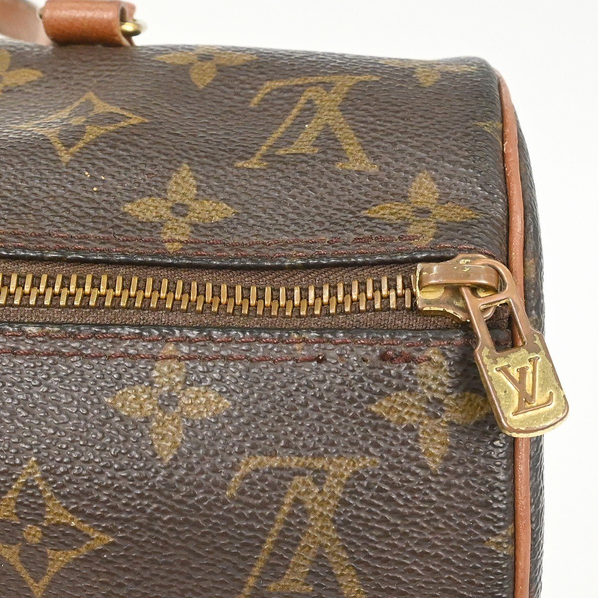 Louis Vuitton Papillon Handbag Monogram Canvas, Brown, Canvas, Handbag