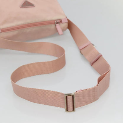 Prada Buckle Messenger Bag Tessuto, PINK, NYLON, Shoulder bag
