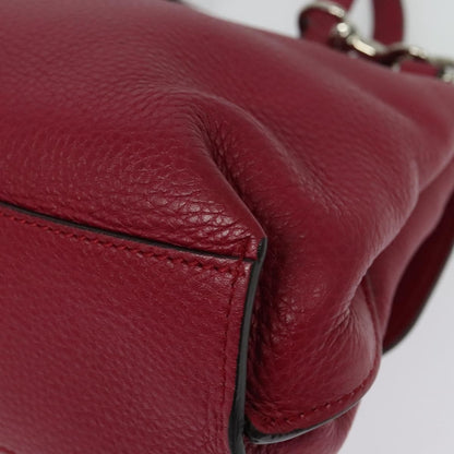 Gucci Bamboo Daily Top Handle Bag Leather, PINK, LEATHER, Handbag