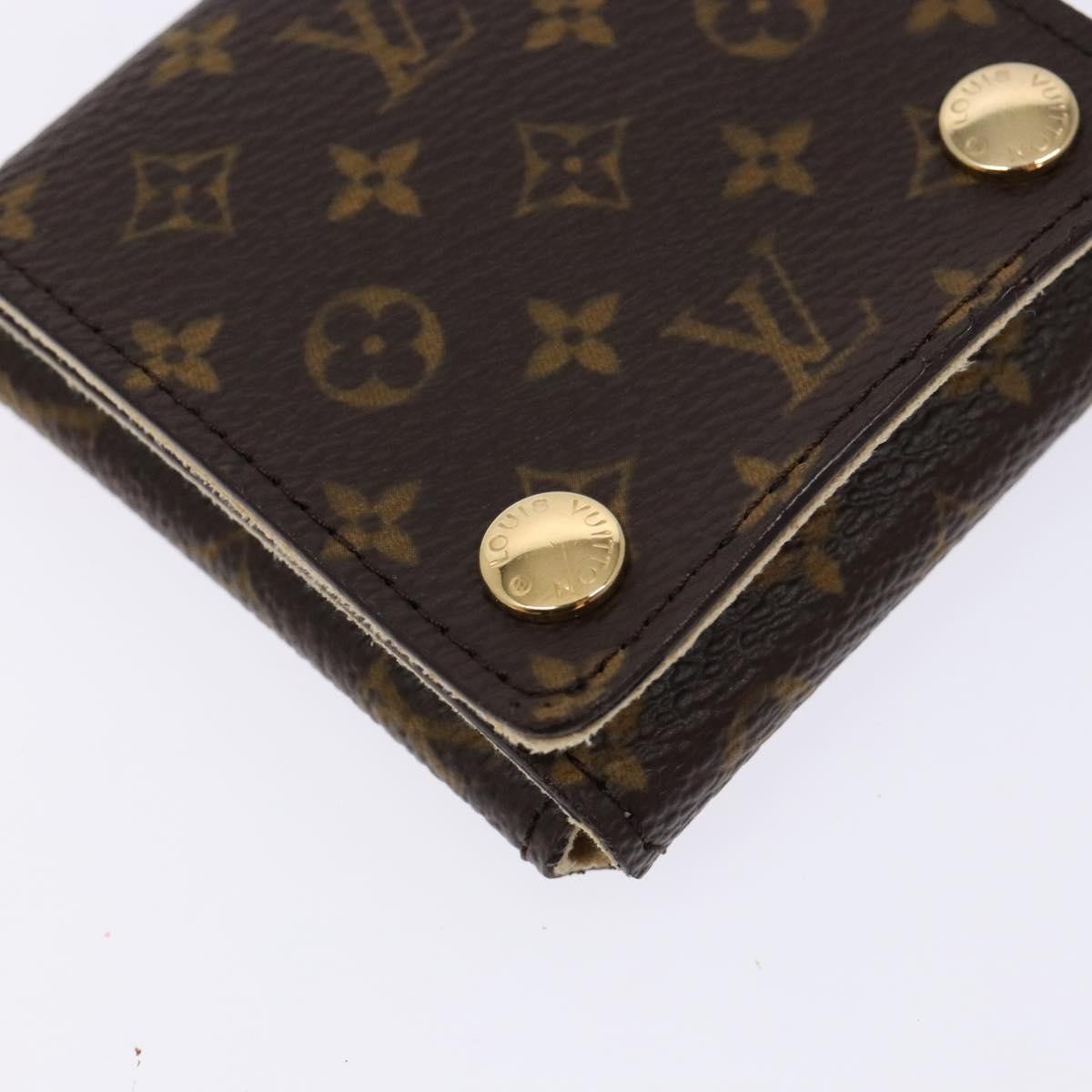 Louis Vuitton CASE JEWELRY BOX Canvas, BROWN, CANVAS, Wallets