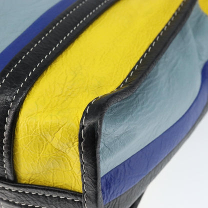 Balenciaga Bazar Convertible Tote Striped Leather, MULTICOLOUR, LEATHER, Tote bag