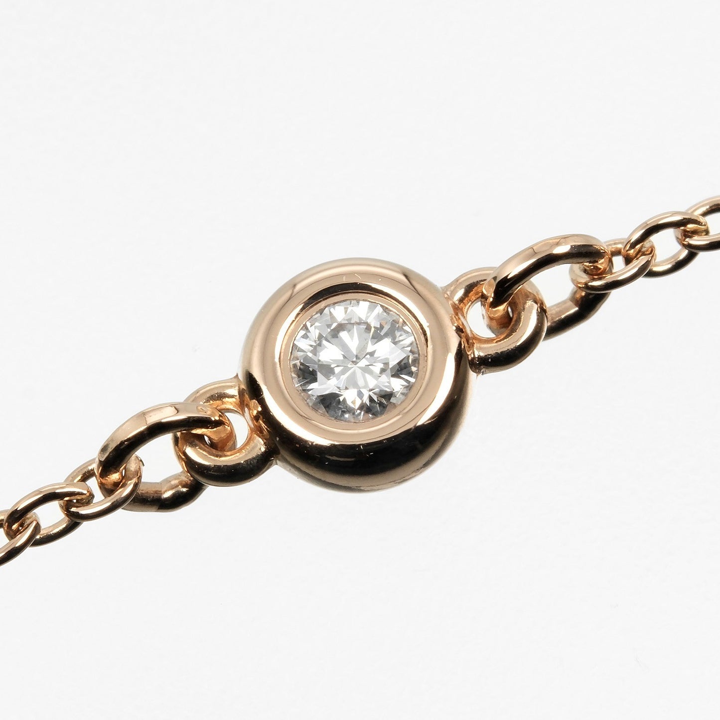 Tiffany & Co. Peretti Diamonds By The Yard Bracelet 18K Rose Gold with Diamond, GOLD, ROSE_GOLD, Bracelet