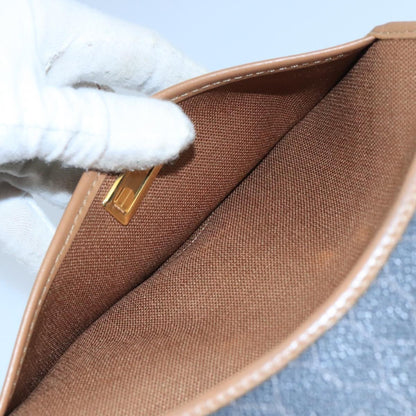 Christian Dior Vintage Honeycomb Flap Crossbody Bag Canvas and Leather, BLACK, CANVAS, Crossbody bag