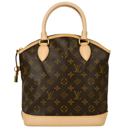 Louis Vuitton Lockit Handbag Monogram Canvas, BROWN, CANVAS, Handbag