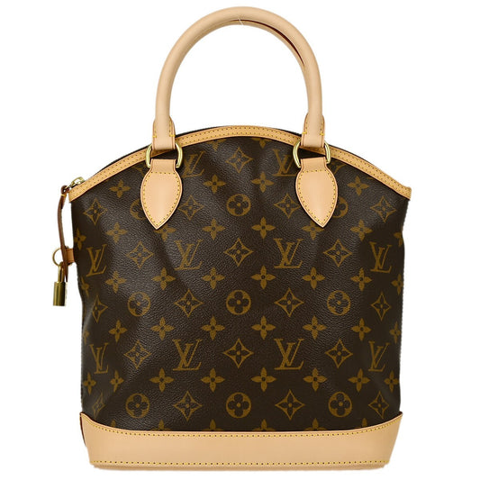 Louis Vuitton Lockit Handbag Monogram Canvas, BROWN, CANVAS, Handbag