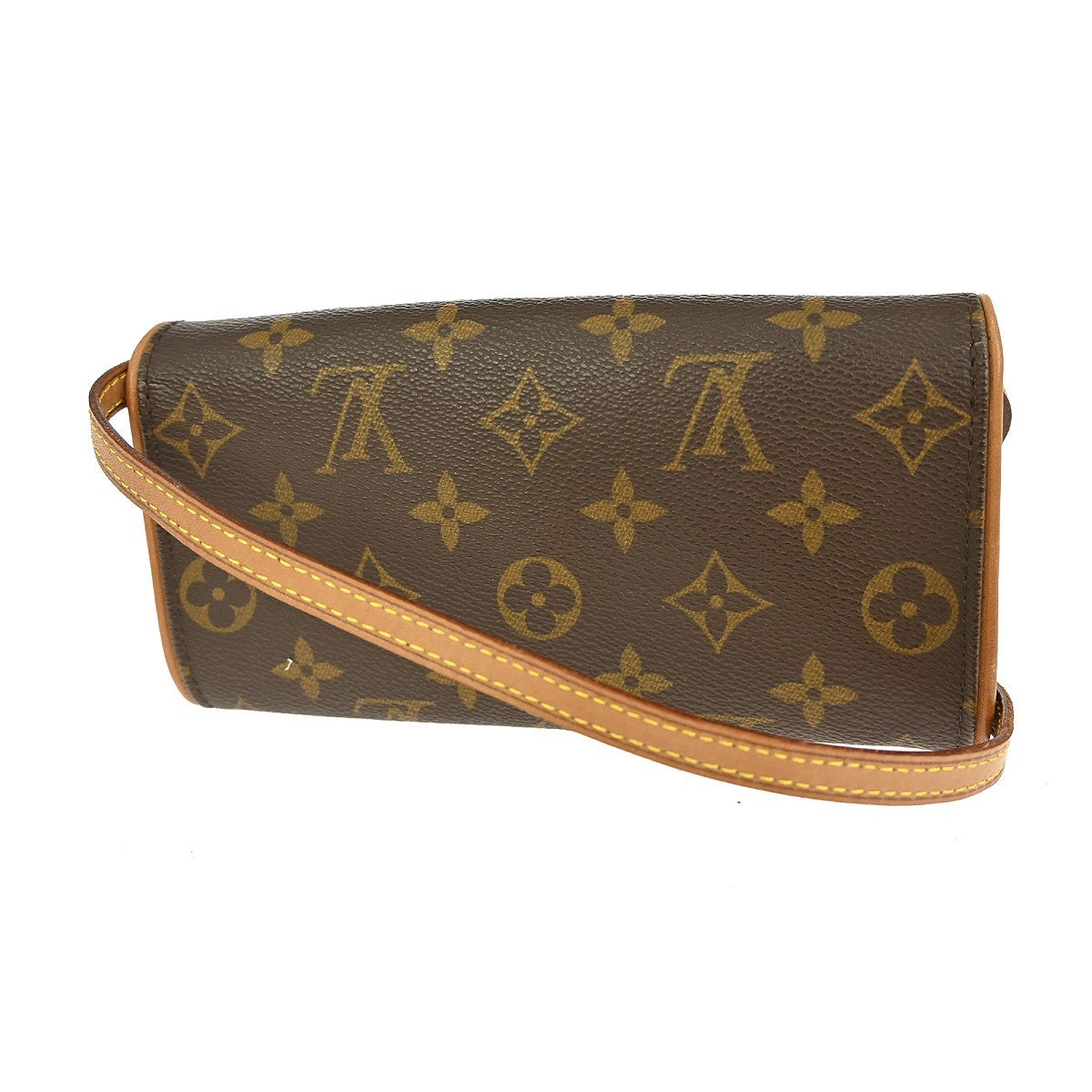 Louis Vuitton Twin Handbag Monogram Canvas, BROWN, CANVAS, Clutche & pouche