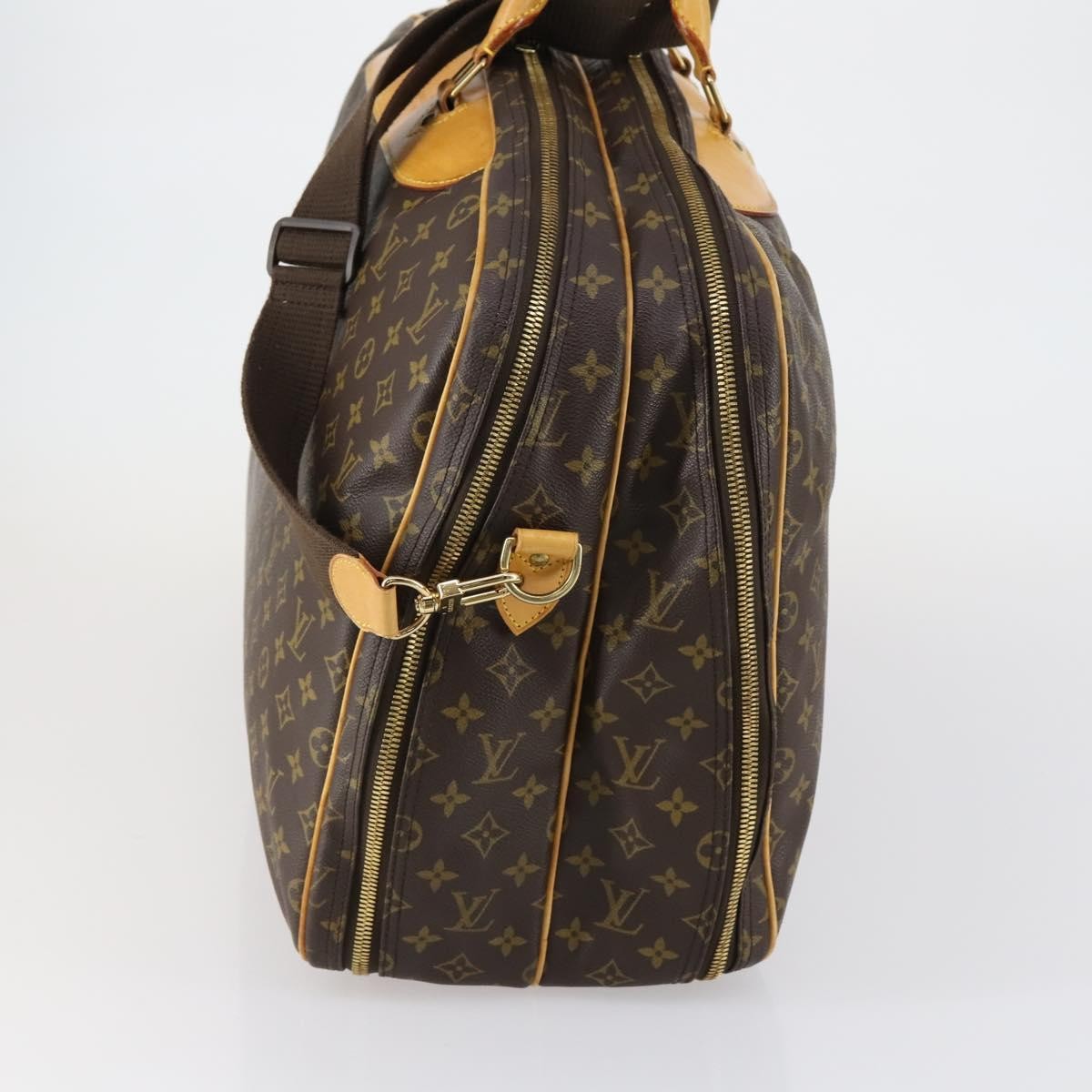 Louis Vuitton Alize Bag Monogram Canvas, BROWN, CANVAS, Travel bag