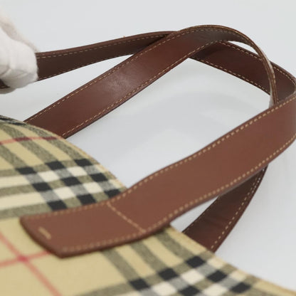 Burberry Top Handle Tote Haymarket Coated Canvas, BEIGE, PVC, Tote bag