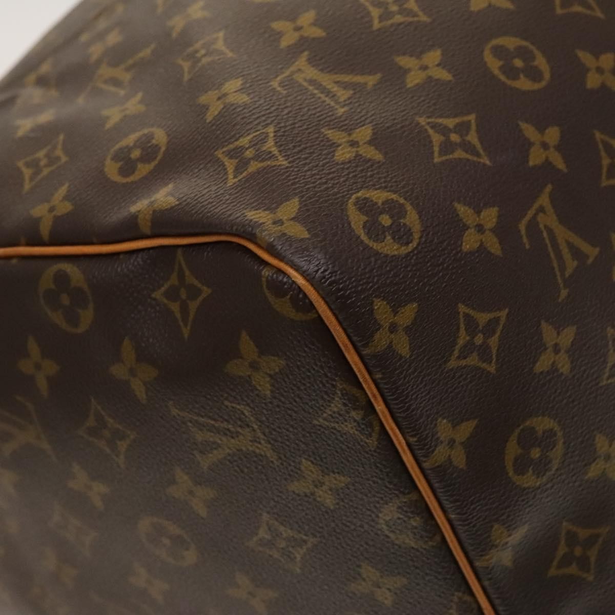 Louis Vuitton Keepall Bag Monogram Canvas, BROWN, CANVAS, Travel bag