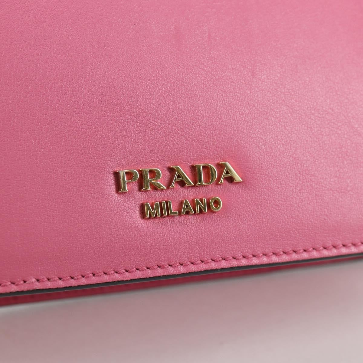 Prada Belle Top Handle Bag City Calf, PINK, LEATHER, Handbag