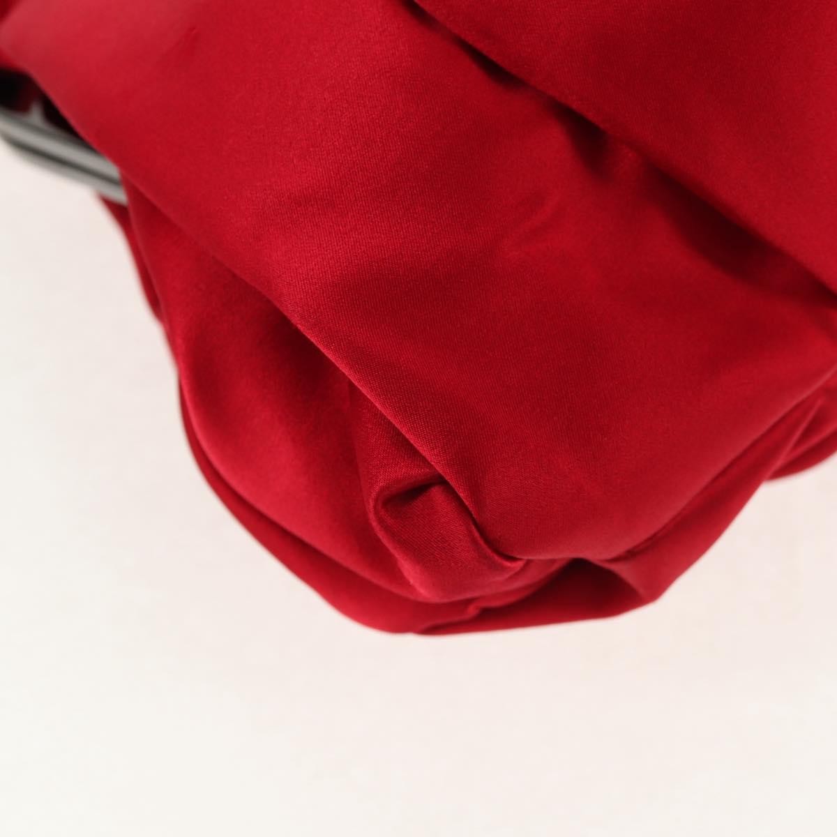 Christian Louboutin Yoyo Frame Clutch Satin, RED, SATIN, Clutche & pouche