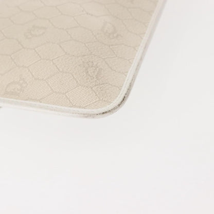 Christian Dior Vintage honeycomb clutch Canvas, WHITE, CANVAS, Clutche & pouche