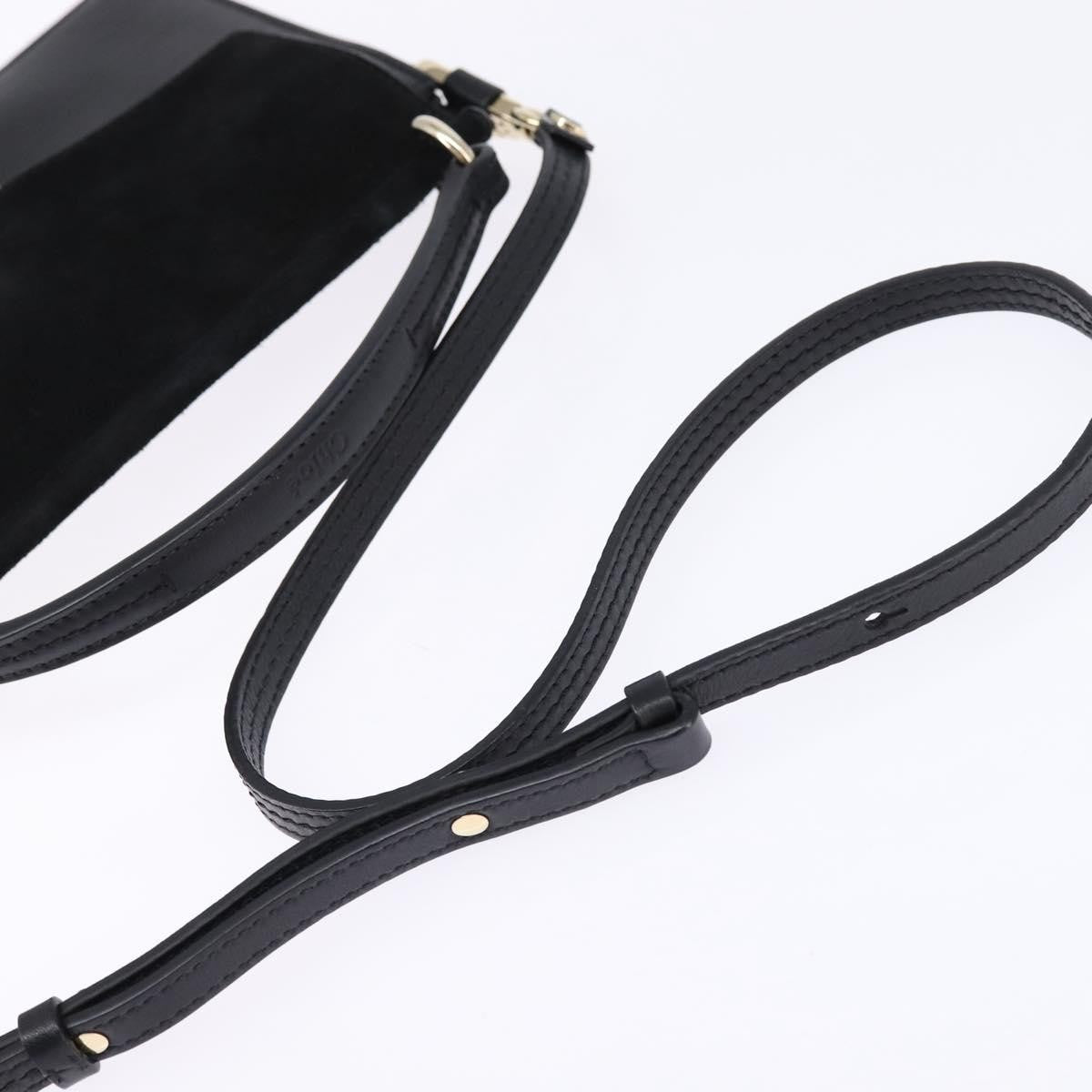 Chloe Faye Top Handle Bag Leather and Suede, BLACK, SUEDE, Handbag