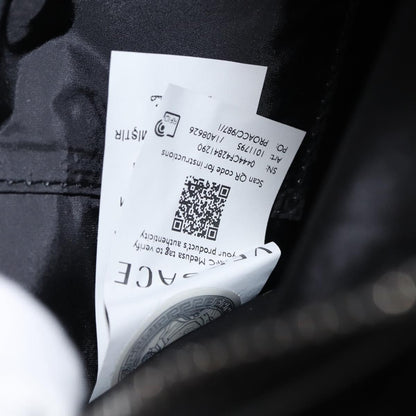 Versace Crossbody Pouch Studded Leather, BLACK, LEATHER, Clutche & pouche