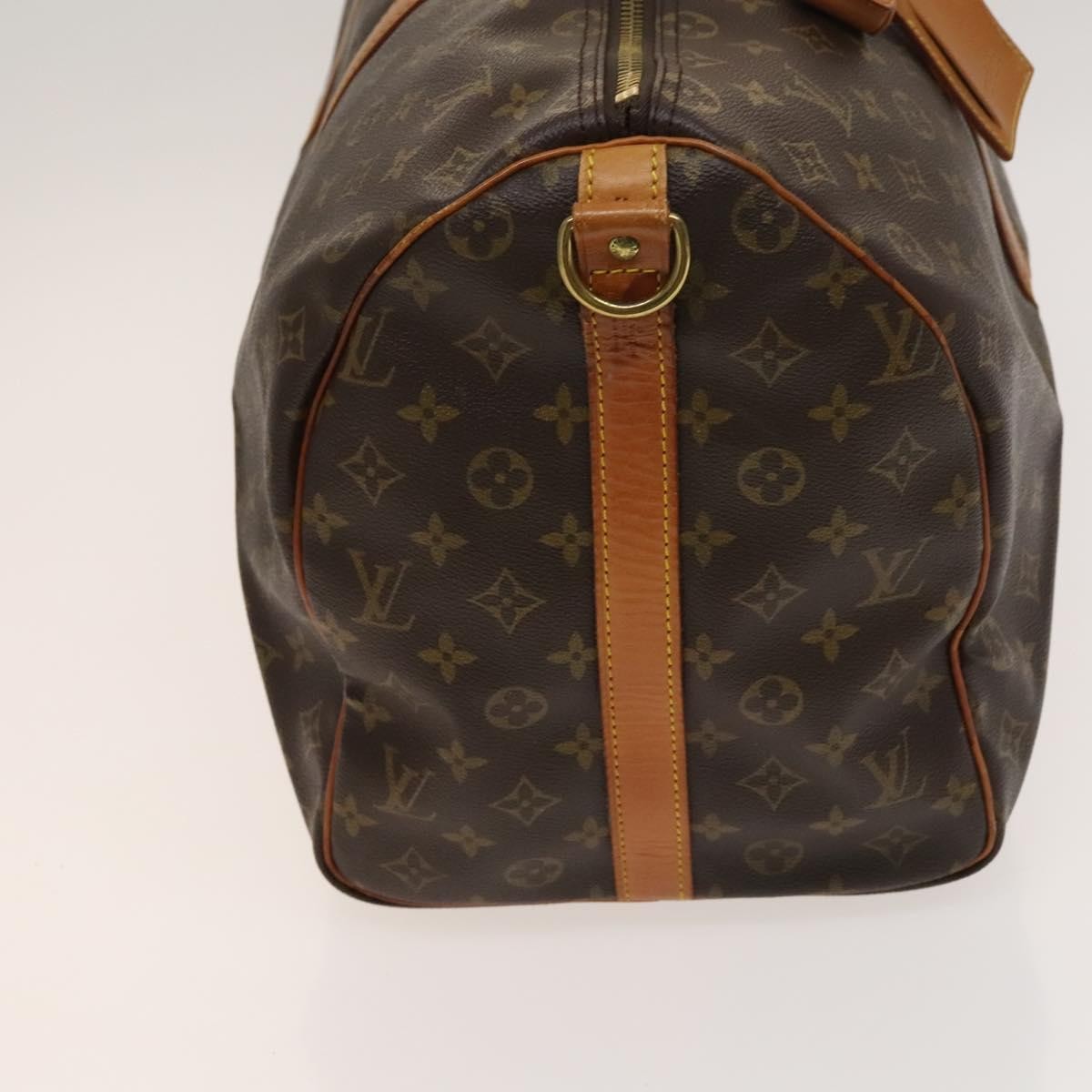 Louis Vuitton Keepall Bag Monogram Canvas, BROWN, CANVAS, Travel bag