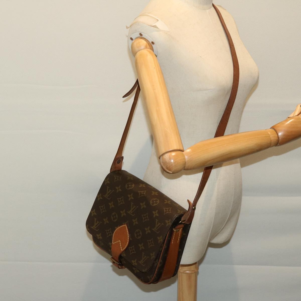Louis Vuitton Cartouchiere Handbag Monogram Canvas, BROWN, CANVAS, Shoulder bag