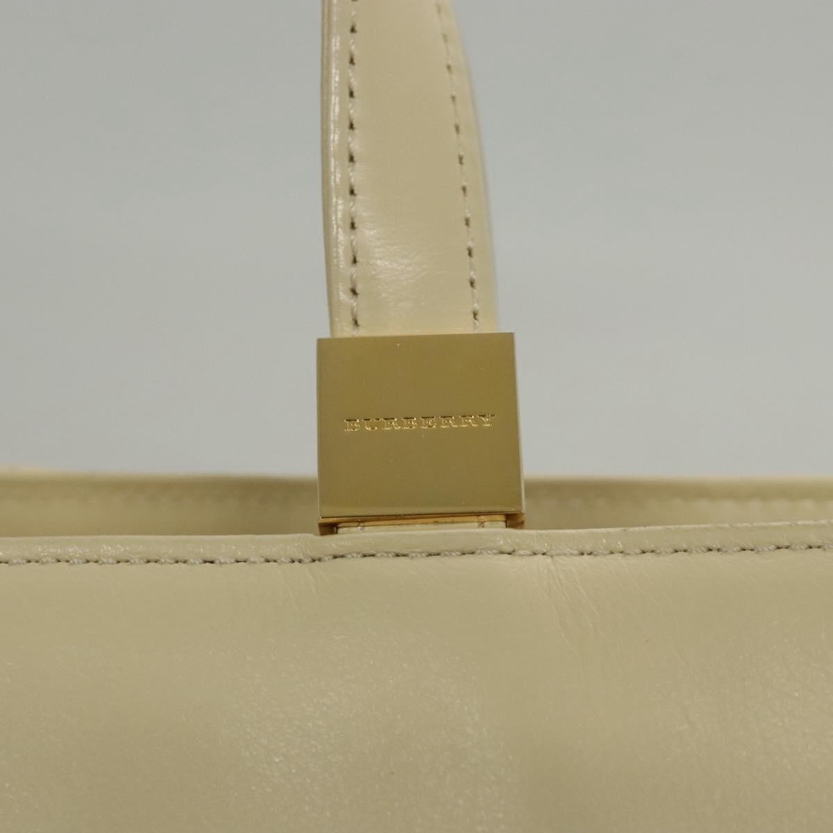 Burberry Vintage Handbag Leather, BEIGE, LEATHER, Handbag