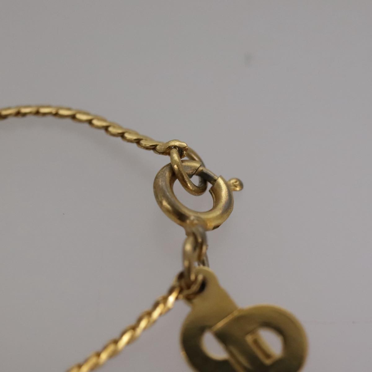 Christian Dior CD Pendant Necklace Gold-plated, GOLD, GOLD_PLATED, Necklace