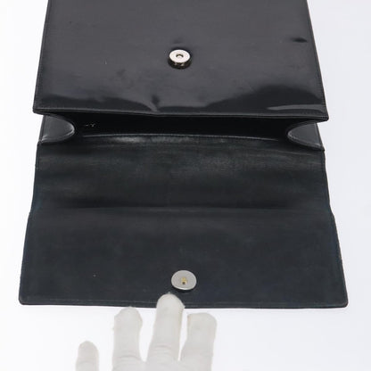 Chanel Vintage CC Box Flap Bag Patent Leather, BLACK, PATENT_LEATHER, Handbag