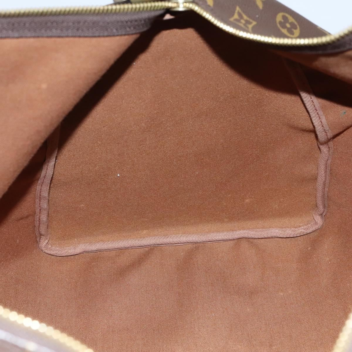 Louis Vuitton Keepall Bag Monogram Canvas, BROWN, CANVAS, Travel bag