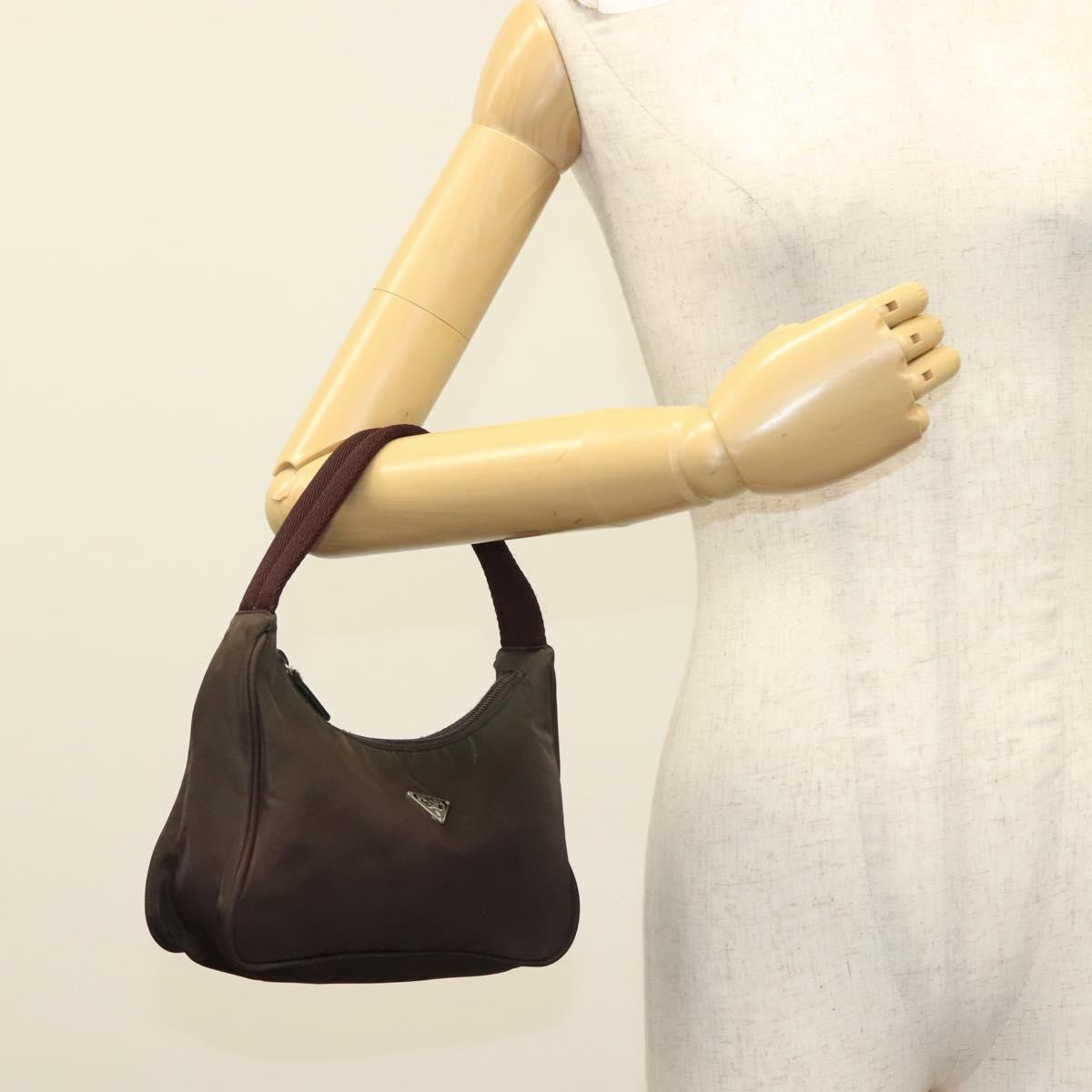 Prada Re-Edition 2000 Hobo Tessuto, BROWN, NYLON, Handbag