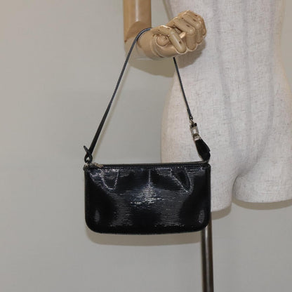 Louis Vuitton Pochette Accessoires NM Electric Epi Leather, BLACK, LEATHER, Clutche & pouche