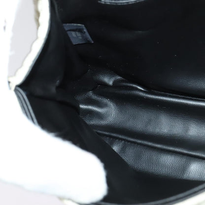 Bally Vintage Chain Shoulder Bag Quilted Leather, WHITE, LEATHER, Shoulder bag