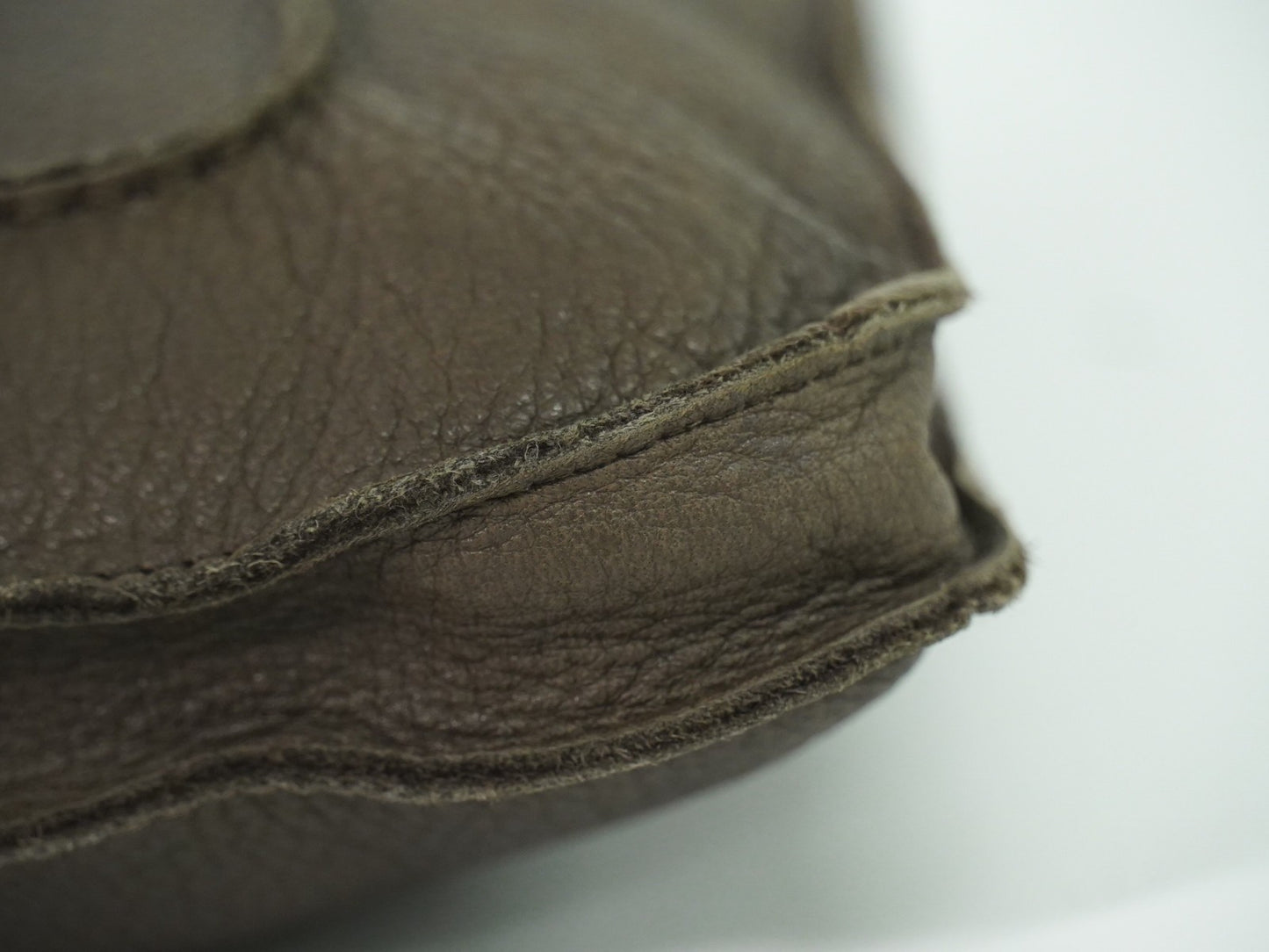 Hermes Toudou Messenger Bag Leather, BROWN, LEATHER, Crossbody bag