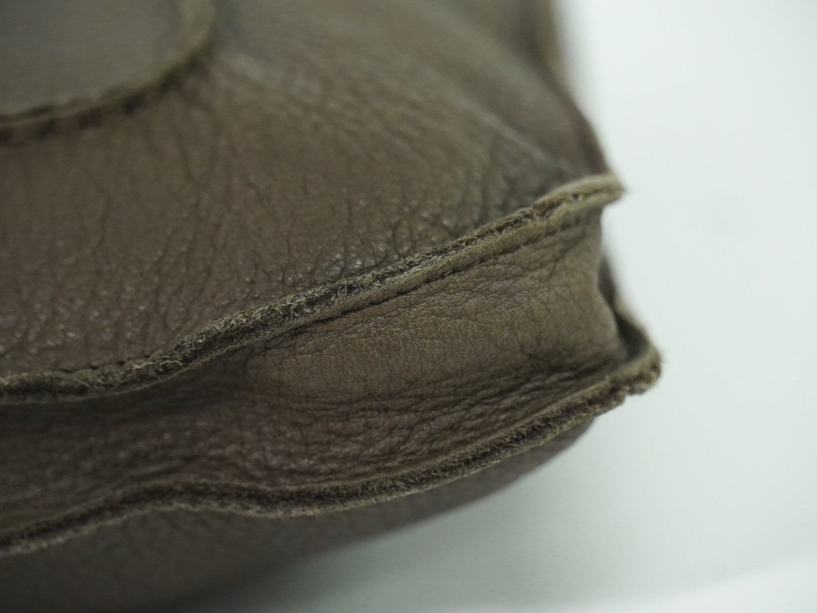 Hermes Toudou Messenger Bag Leather, BROWN, LEATHER, Crossbody bag