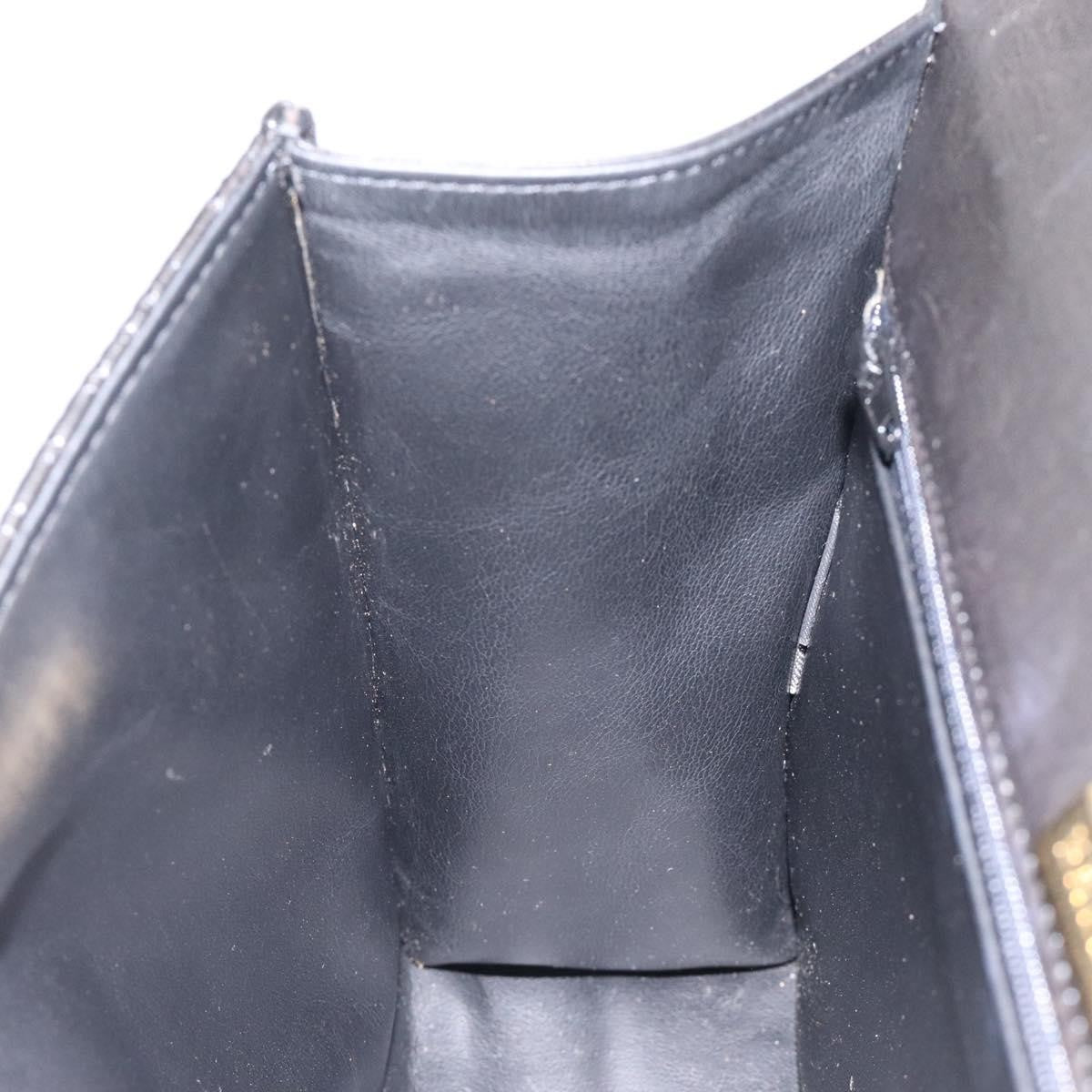 Bally Vintage Handbag Quilted Leather, BLACK, LEATHER, Handbag