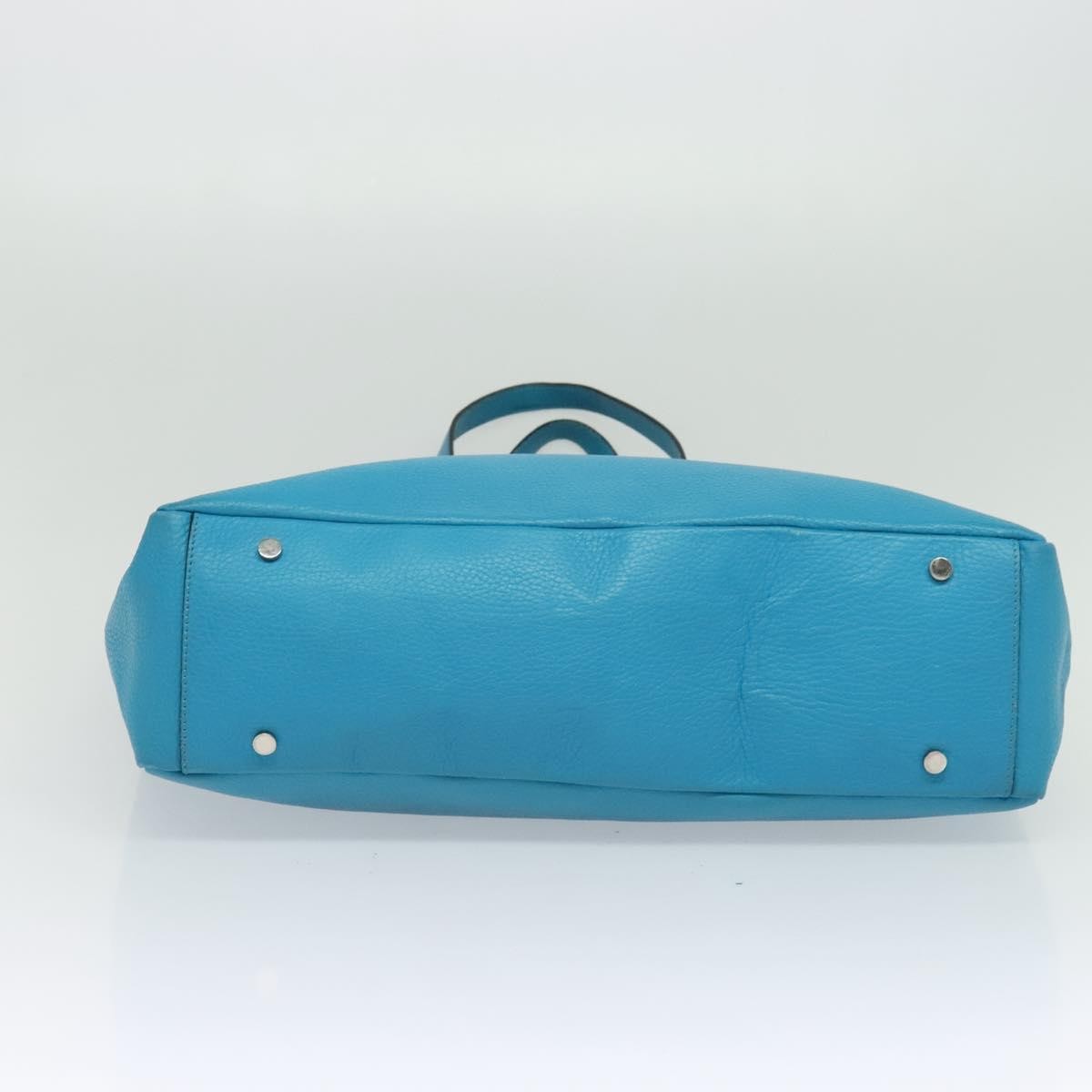 Burberry Vintage tote bag Leather, BLUE, LEATHER, Tote bag