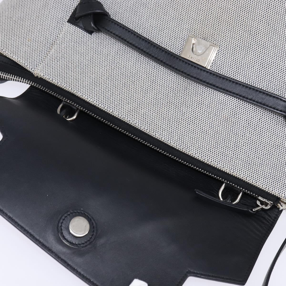 Celine Belt Bag Textured Leather, GRAY, LEATHER, Handbag