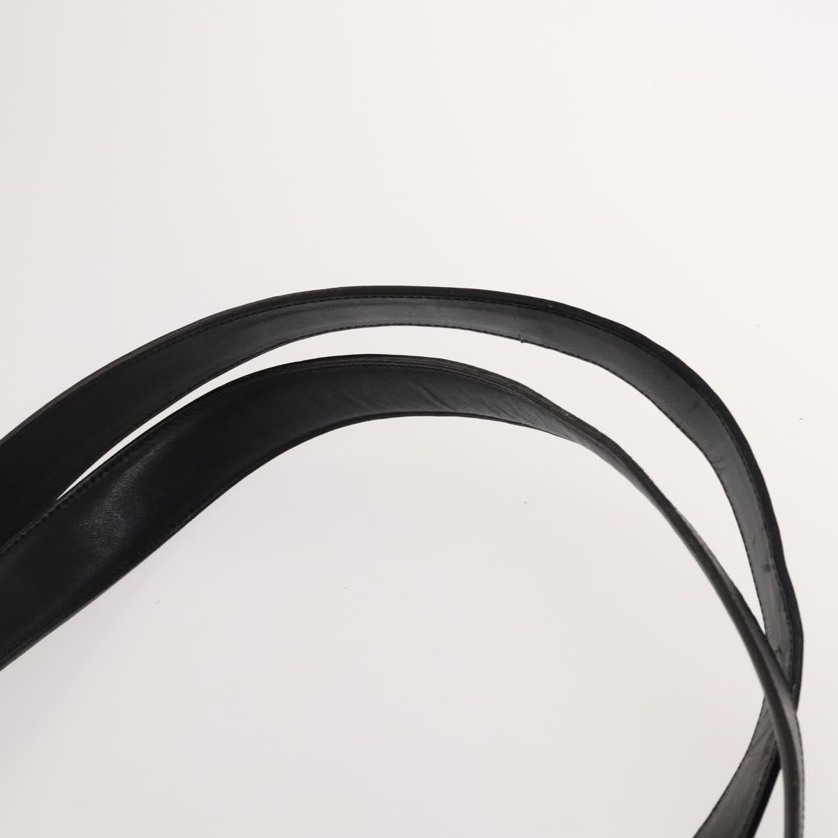 Salvatore Ferragamo Gancini Shoulder Bag Leather, BLACK, LEATHER, Shoulder bag