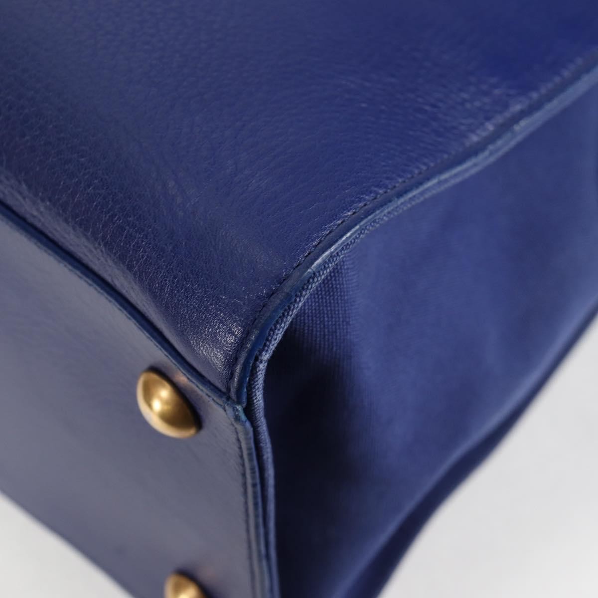 Saint Laurent Muse Two Bag Leather, BLUE, LEATHER, Tote bag