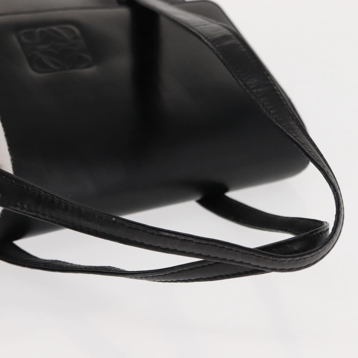 Loewe Anagram handbag Leather, BLACK, LEATHER, Handbag