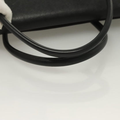 Burberry Vintage Handbag Leather, BLACK, LEATHER, Handbag