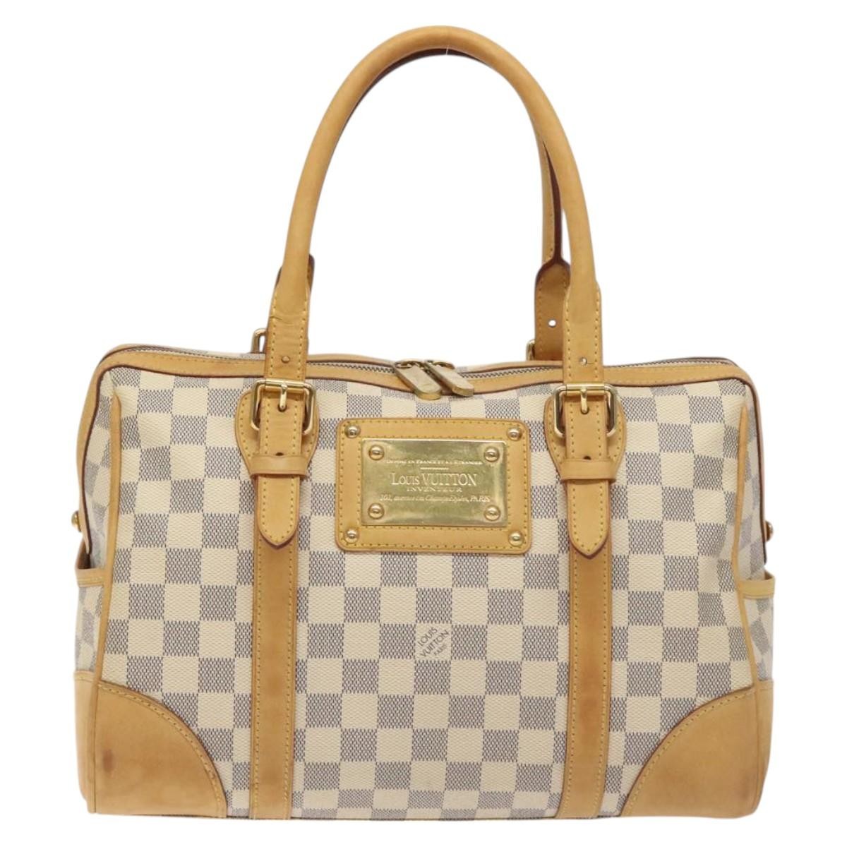 Louis Vuitton Berkeley Handbag Damier, BEIGE, CANVAS, Handbag