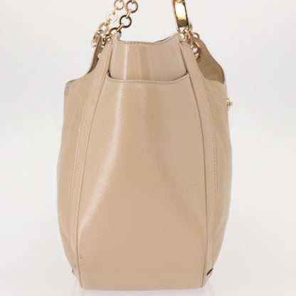 Salvatore Ferragamo Betulla Chain Tote Leather, BEIGE, LEATHER, Tote bag